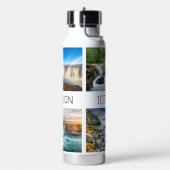 Individuelle Name Isländische Wasserfälle Trinkflasche (Links)