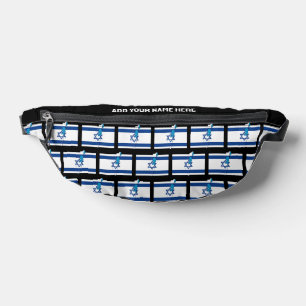 Individuelle Name ISRAELI FLAG VON ISRAEL Fanny Pa Bauchtasche