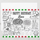 Individuelle Name Italienische Geburtstagsfarbenüb (Vorne/Hinten)