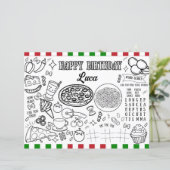 Individuelle Name Italienische Geburtstagsfarbenüb (Stehend Vorderseite)