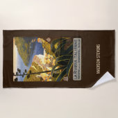 Individuelle Name Italienische Riviera Strandtuch (Vorderseite)