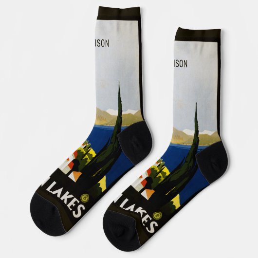 Individuelle Name Italienische Seen Socken (Linkes Detail)