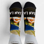 Individuelle Name Italienische Seen Socken (Oben)