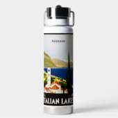 Individuelle Name Italienische Seen Trinkflasche (Hinten)