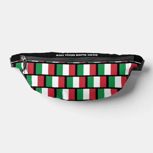 Individuelle Name ITALIENISCHER FLAG ITALIENS Bauchtasche (Ablage )