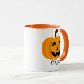 Individuelle Name Jack O' Lantern Girly Tasse (VorderseiteRechts)