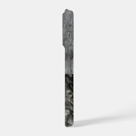 Individuelle Name Jagd Hund Rustikale Gelbe Labrad iPhone Hülle (Linke Seite)