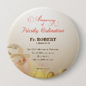 Individuelle Name & Jahr, 60. Priesterliche Ordina Button (Vorderseite)