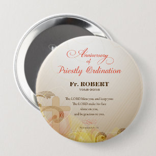 Individuelle Name & Jahr, 60. Priesterliche Ordina Button