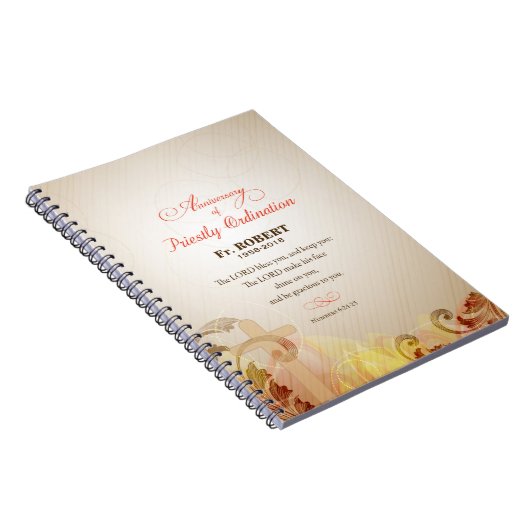 Individuelle Name & Jahr, 60. Priesterliche Ordina Notizblock (Rechte Seite)