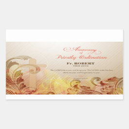 Individuelle Name & Jahr, 60. Priesterliche Ordina Rechteckiger Aufkleber