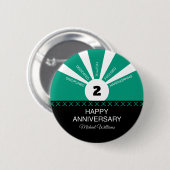 Individuelle Name & Jahr, Jahr der Mitarbeiter Button (Vorne & Hinten)