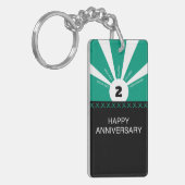 Individuelle Name & Jahr, Jahr der Mitarbeiter Schlüsselanhänger (Vorderseite links)