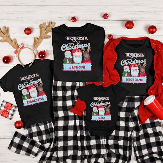 Individuelle Name Jahr Matching Weihnachten der We Baby Strampler
