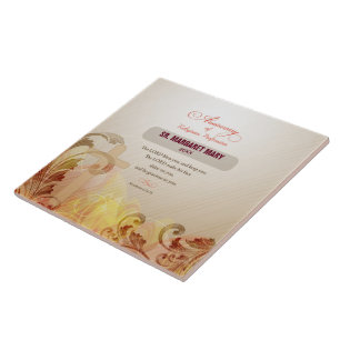 Individuelle Name & Jahr Nun, 60. Jahrestag Religi Fliese