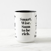 Individuelle Name, Jahr, Text Abschluss Tasse (Zentrum)