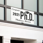 individuelle Name, Jahr und Farbe Doktortitel: Banner (Äußeres Gebäude)