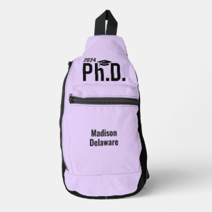 Individuelle Name, Jahr und Farbe Doktortitel: Crossbody Bag