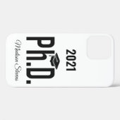 Individuelle Name, Jahr und Farbe Ph.D. Case-Mate iPhone Hülle (Rückseite (Horizontal))