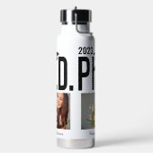 Individuelle Name, Jahr und Foto Trinkflasche (Links)