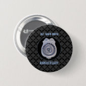 Individuelle Name, Jahrestag mit Polizeidirektion Button (Vorne & Hinten)