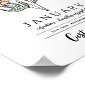 Individuelle Name Januar Birth Flower Garden Inspi Poster (Ecke)