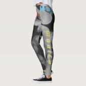Individuelle Name Jellyfish Schwarze Leggings (Links)