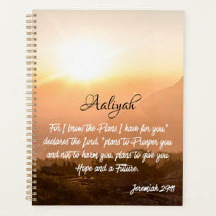 Individuelle Name - Jeremiah 29:11 Sonnenaufgang Planer
