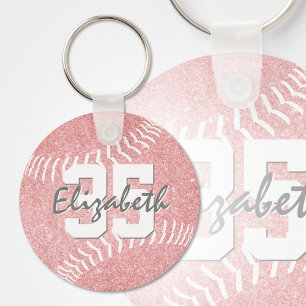 individuelle Name Jersey Nummer gürtelrosa Weichba Schlüsselanhänger