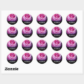 INDIVIDUELLE NAME - Jessica PINK Rose Sticker (Blatt)