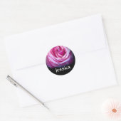 INDIVIDUELLE NAME - Jessica PINK Rose Sticker (Umschlag)