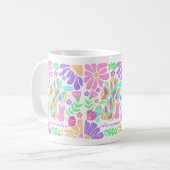 Individuelle Name Jesus Colorful Cross Oster Kaffeetasse (Vorderseite Links)