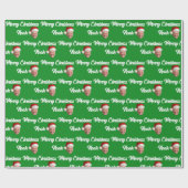 Individuelle Name Joe Biden Frohe Weihnachtsfeierl Geschenkpapier (Flach)