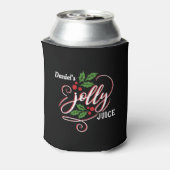 Individuelle Name Jolly Juice Christmas Cheer Bier Dosenkühler (Kanne Rückseite)