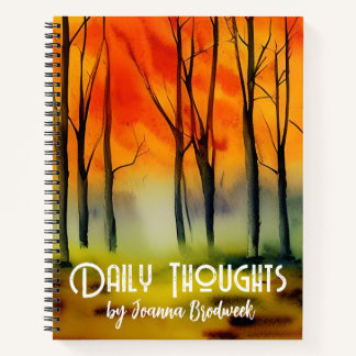 Individuelle Name Journal of Daily Thoughts Notizblock