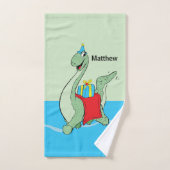 Individuelle Name, Junge, Geburtstag, Dinosaurier Badhandtuch Set (Handtuch)