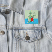 Individuelle Name, Junge, Geburtstag, Dinosaurier Button (Beispiel)