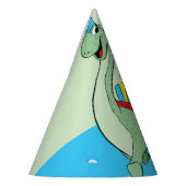 Individuelle Name, Junge, Geburtstag, Dinosaurier Partyhütchen (Links)
