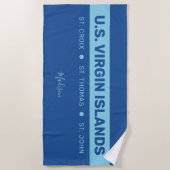 Individuelle Name Jungfrau Islands Strandtuch (Vorderseite)