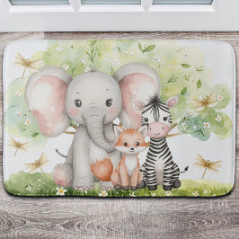 Individuelle Name Jungle Animals Dragonfly Badematte