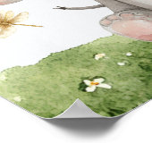 Individuelle Name Jungle Animals Dragonfly Poster (Ecke)