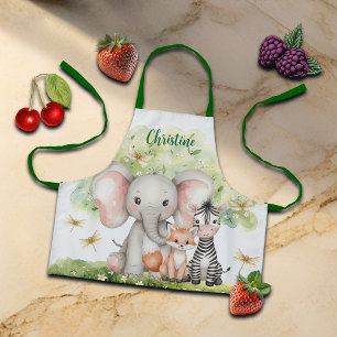 Individuelle Name Jungle Animals Dragonfly Schürze