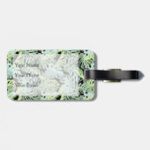 individuelle Name Jungle Floral Pattern Gepäckanhänger (Rückseite horizontal)