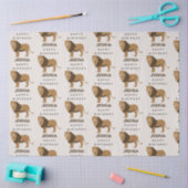 Individuelle Name Jungle Lion Animal Geburtstag Seidenpapier (Basteln)