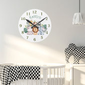 Individuelle Name Jungle Safari Runde Uhr