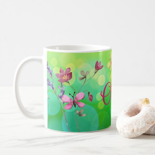 Individuelle Name Kaffeetasse (Mit Donut)