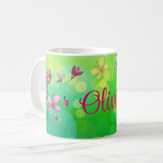 Individuelle Name Kaffeetasse (Vorderseite Links)