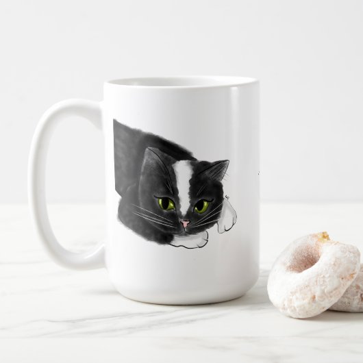 Individuelle Name Kaffeetasse (Mit Donut)