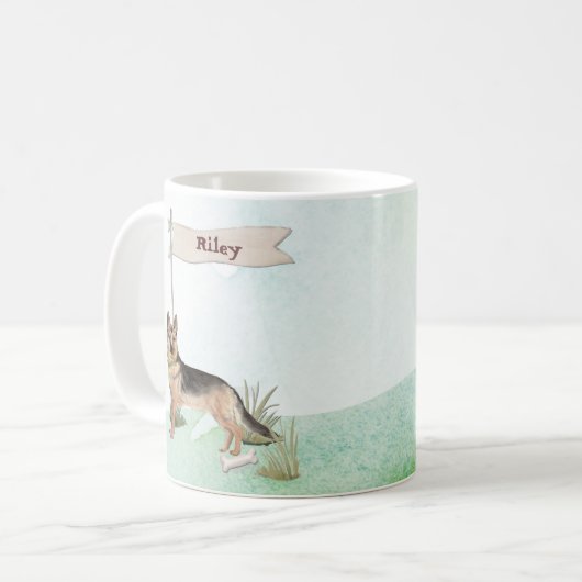 Individuelle Name Kaffeetasse (Vorderseite Links)