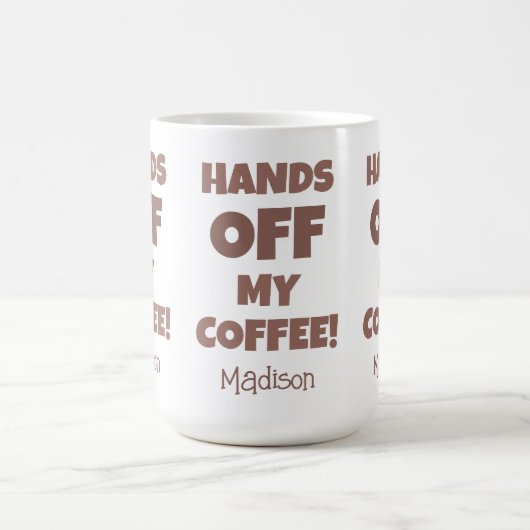Individuelle Name-Kaffeewarnung Kaffeetasse (Mittel)